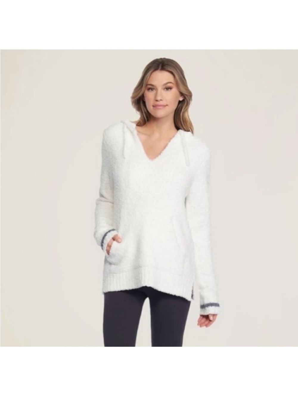 Women's Barefoot Dreams Cozy Chic Baha Lounge Hoodie Size 2 NWT